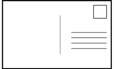 blank postcard