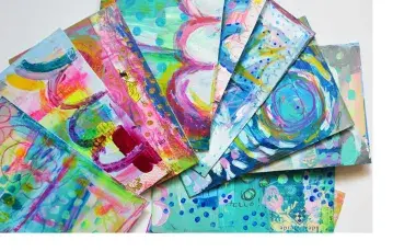 Image of crafted postcards