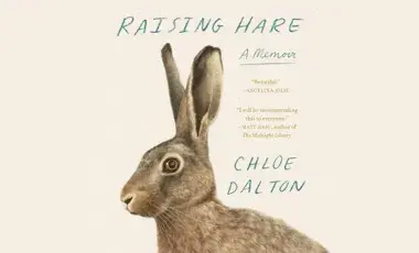Cover art for the memoir "Raising Hare" by Chloe Dalton.