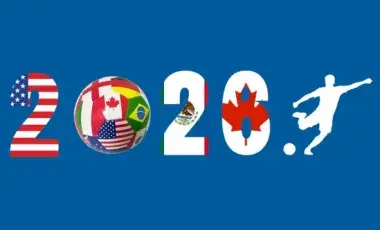Soccer, World Cup Countries, USA, Mexico, Canada, Flags, Soccer Ball.
