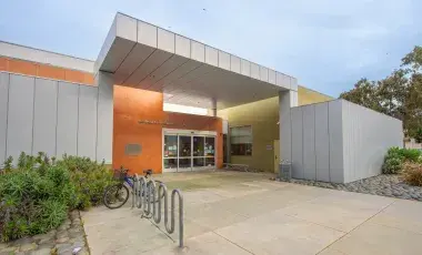 Exterior of Westchester Branch Library