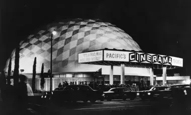 Cinerama Dome (1963) shown at the time of its opening