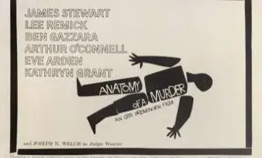 Featuring iconic graphic design that centers on a stylized, black-and-white cutout outline of a dissected human body surrounded by cast credits.
