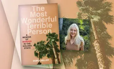book cover and author profile for "The Most Wonderful Terrible Person"