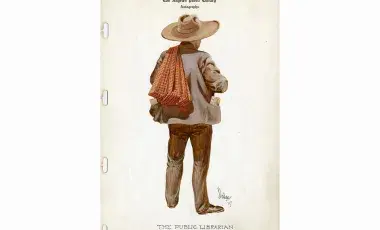 Autograph and Illustration of back of Richard Elwood Dodge, 1907