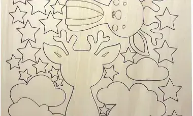 canvas art ready to be painted
