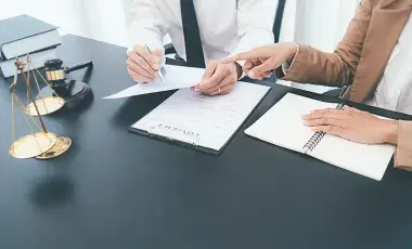 legal documents are reviewed by two people