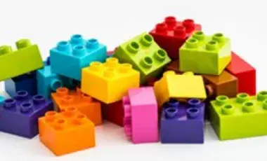 pile of different colored LEGO® Bricks 