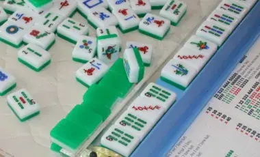 Mah Jongg tiles in play