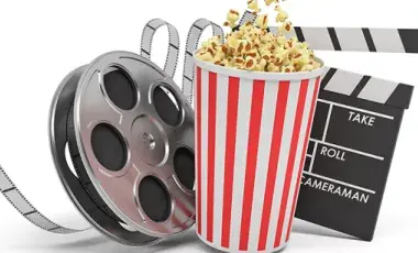 movies reel popcorn