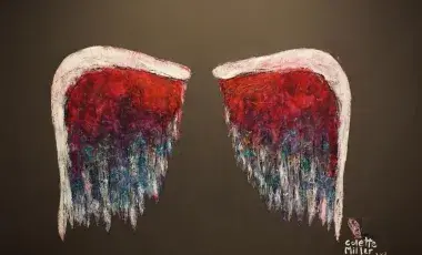painting of angel's wings