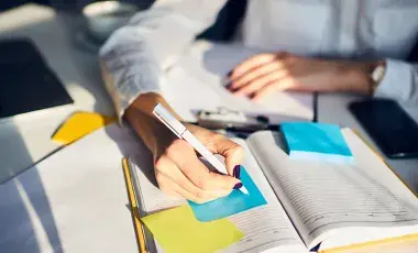 Writing in a journal