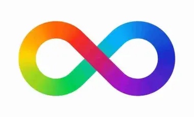 An image of an infinity sign, which is a symbol in the autism community