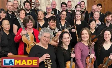 large group of classical musicians
