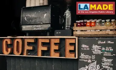 neon sign that says, COFFEE