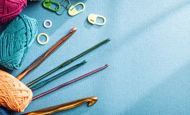yarn and crochet hooks