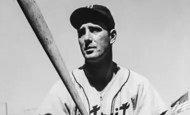 Hank Greenberg in Detroit Tiger's Uniform
