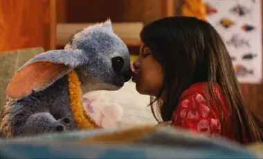 furry doll with girl
