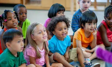 Kids watching a storytime