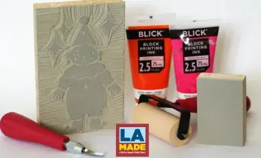 linocut making supplies