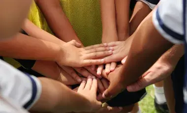 hands together