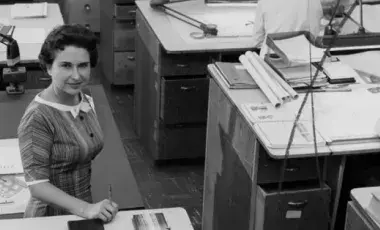Engineer, Betty Edwards, 1959 in office