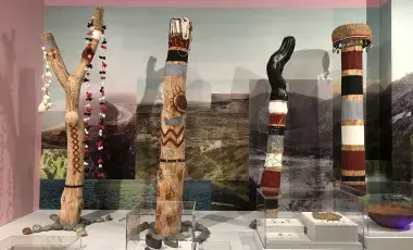 Ancester poles of the Tongva