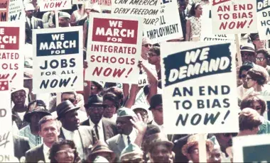 March on Washington protest signs