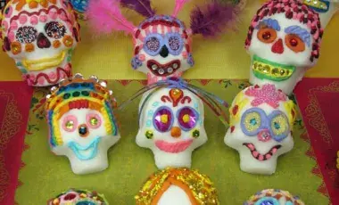 Picture of different sugar skulls