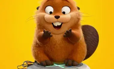 a beaver smiling