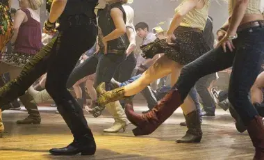 line dancing with western boots