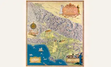 Map of the Old Spanish & Mexican Ranchos of Los Angeles County, 1937