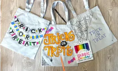 tote bags, Halloween, colorful