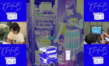 collage of old digital media