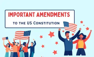 people waving flags and celebrating the U.S. Constitution