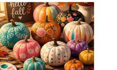painted pumpkins
