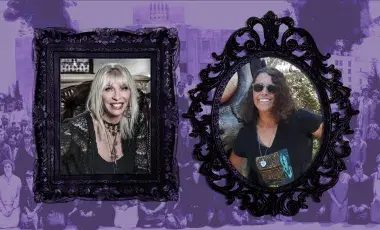 patty and linda in spooky frames