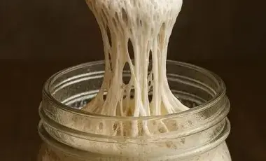 sourdough starter in a mason jar