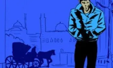 A man standing alone