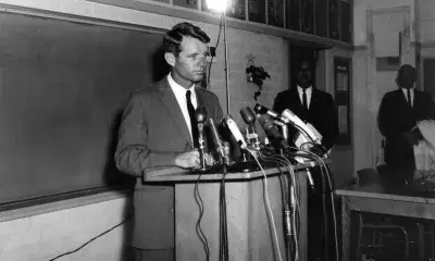 Robert Kennedy at podium