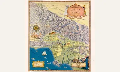 Map of the Old Spanish & Mexican Ranchos of Los Angeles County, 1937