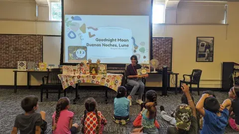 Isabella at the North Hollywood Regional Library