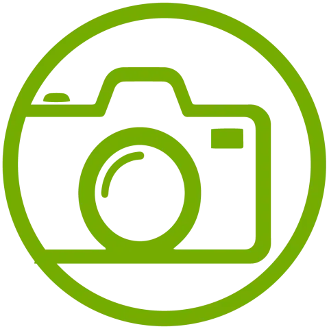 green camera icon