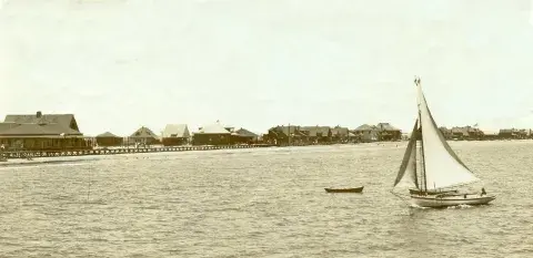 Looking northeast towards Brighton Beach