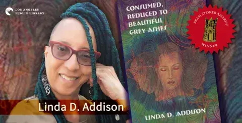 Linda Addison and her award winning book
