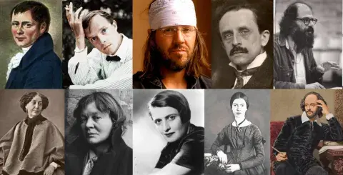Collage of featured authors