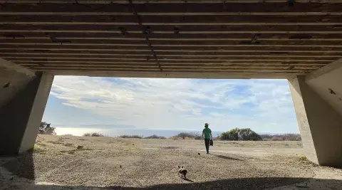 Daniel and his dog at Missile site LA-43