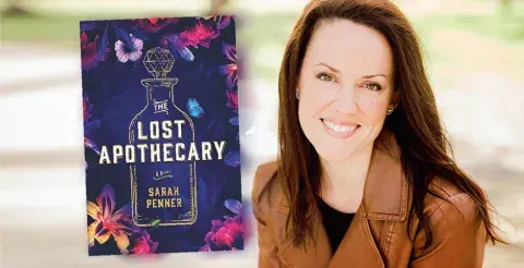Author Susan Penner and her first novel, The Lost Apothecary