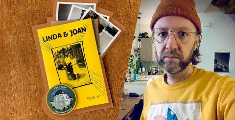 Russell Quinn and his zine Linda & Joan Zine: Issue 1