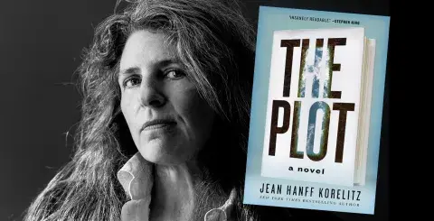 Author Jean Hanff Korelitz and her latest novel, The Plot